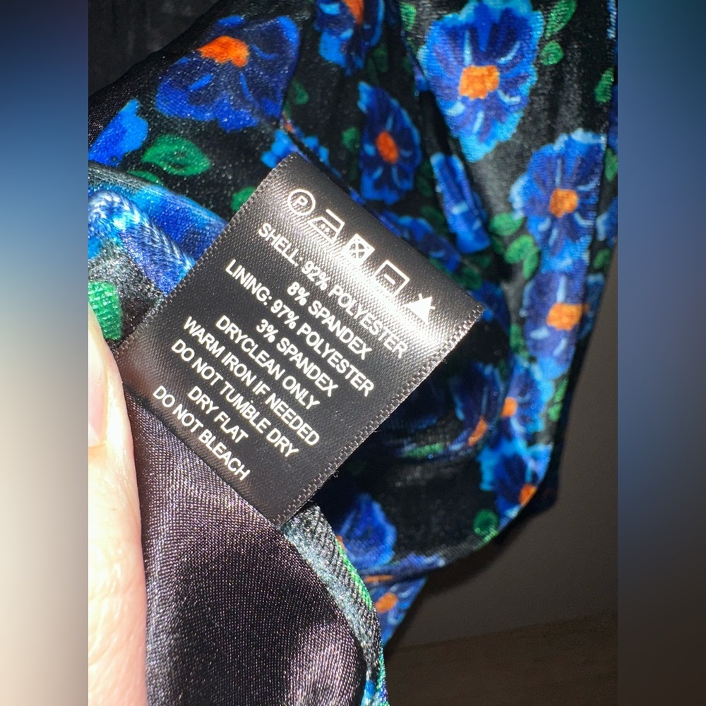 NWT Mixed By Nasrin Floral Blue Blazer Size Small - Picture 4 of 6